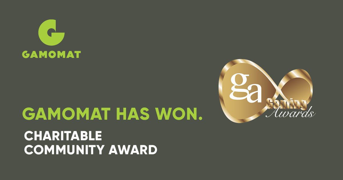 GAMOMAT wins Charitable Community Award at 2023 International Gaming Awards