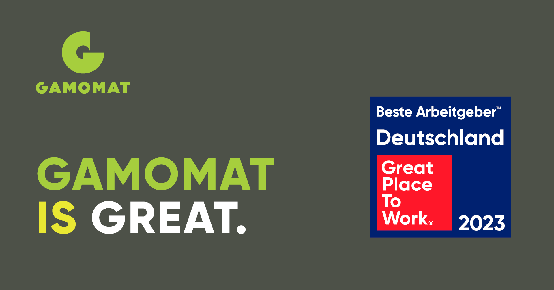 Germanyâs Best Employer 2023: GAMOMAT earns top place